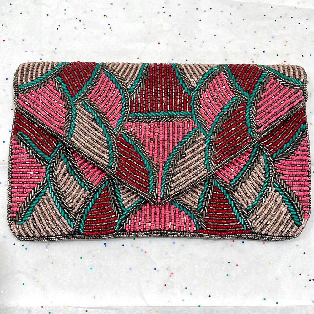 Multicolor Envelope Clutch